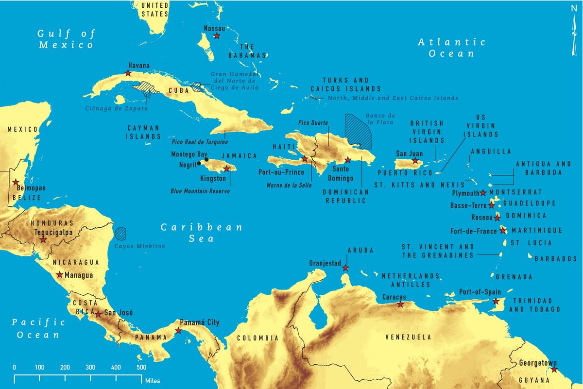 地図のジャマイカシュノーケリング
