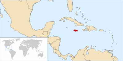ジャマイカの世界地図