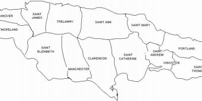 ジャマイカの地図や小教区